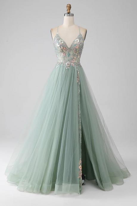 A-line Sweetheart Tea-length Tulle Flower Dress Daffodil Plus Size